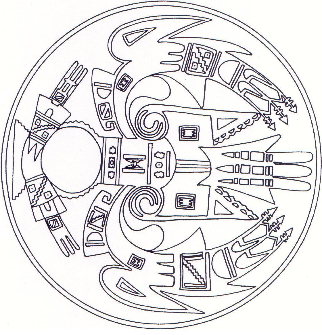 coloriage mandala chateau